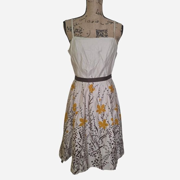Vintage Y2K City Triangles Floral Dress - Picture 2 of 4